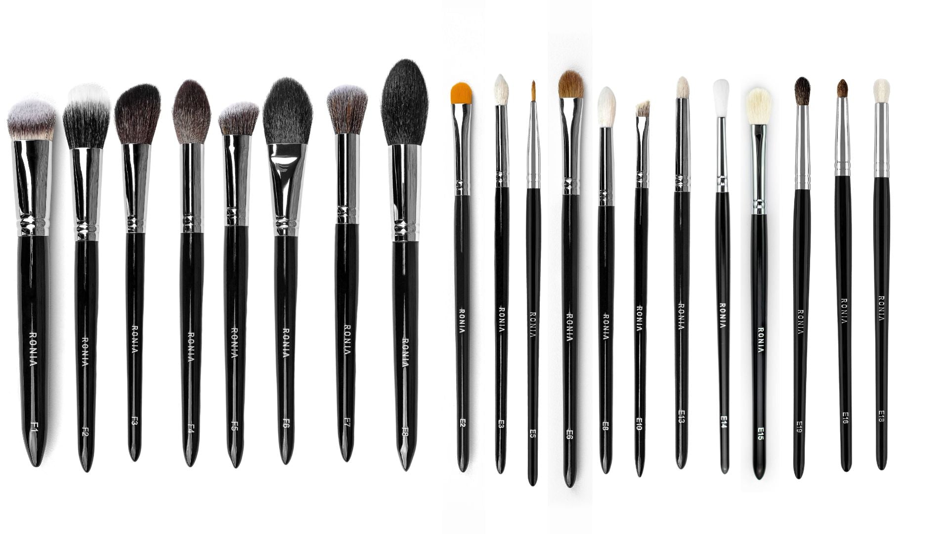 Eye & Face Brush Set (20 piece) + Brush Holder