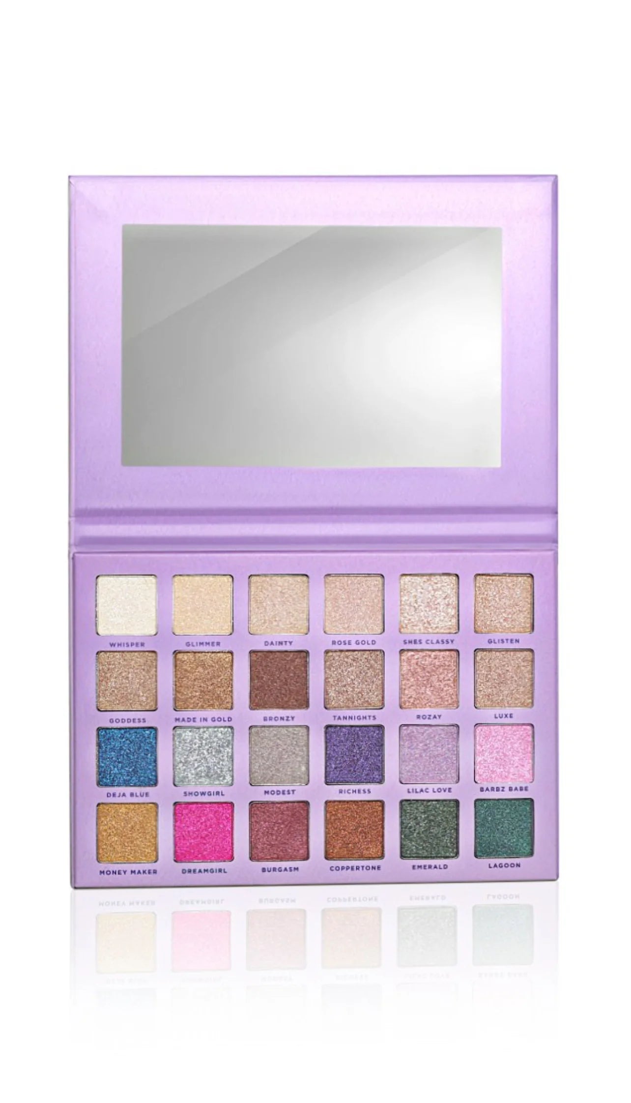 Pearly There 24 Shimmer Eyeshadow Palette by Pearcake Beauty